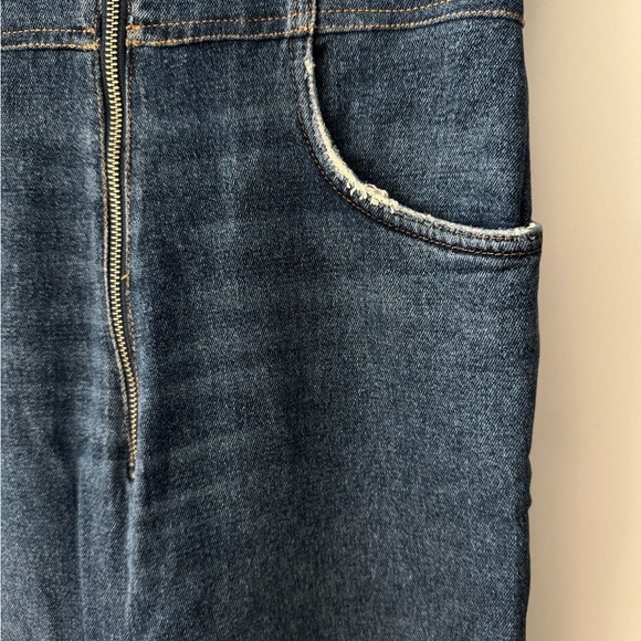 Reformation Blue Denim Women Jeans Overalls - Picture 5 of 5